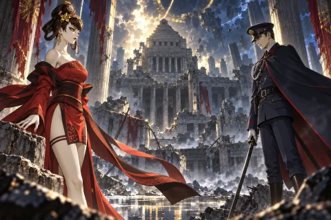 AI詮釋插圖 — 回到東京後仍未結束的災難。參考公開的人物與背景資料進行重構,象徵性表現並非原作畫面或未經證實事件的再現。
