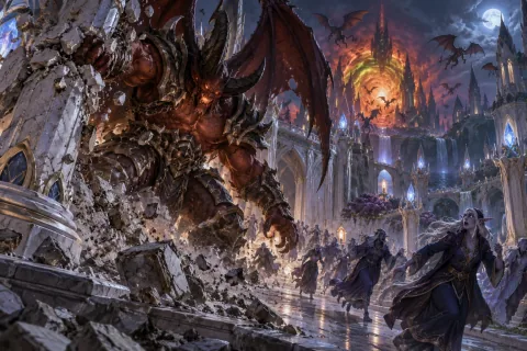 Chapter 1: The Gate Was Not Opened Outside the Walls — This is an AI-generated illustration reconstructed based on public materials. It is not an official image.