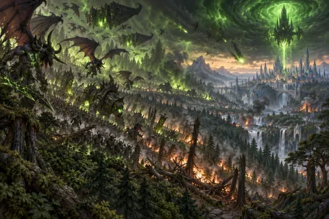 Chapter 2: What Collapses Before the Flames — This is an AI-generated illustration reconstructed based on public materials. It is not an official image.