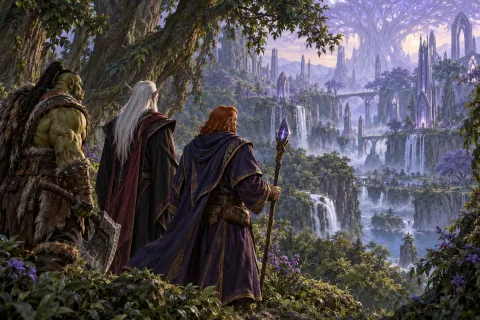 Chapter 5: Visitors from an Unborn Era — This is an AI-generated illustration reconstructed based on public materials. It is not an official image.