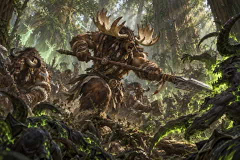 Chapter 7: Forces Joined from Beyond the Forest — This is an AI-generated illustration reconstructed based on public materials. It is not an official image.