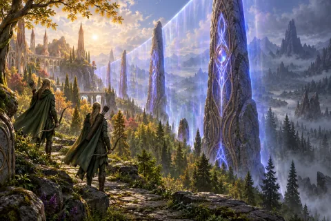 Chapter 7: A Kingdom That Hid Its Magic to Avoid Abandoning It — This is an AI-generated illustration reconstructed based on public materials. It is not an official image.