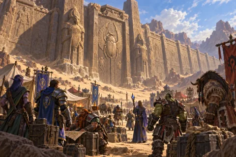 Chapter 7 · A Thousand Years Later, Different People Gathered at the Same Gate — This is an AI-generated illustration reconstructed based on public materials. It is not an official image.
