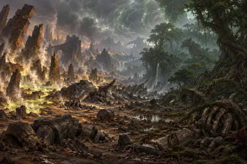 Chapter 2 · The Death of the Giant Was the Beginning of the Descendants — This is an AI-generated illustration reconstructed based on public materials. It is not an official image.