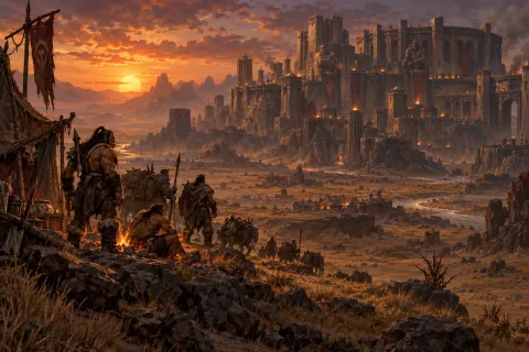 Chapter 5 · The City of Ogres, the Expanding Path of the Orcs — This is an AI-generated illustration reconstructed based on public materials. It is not an official image.