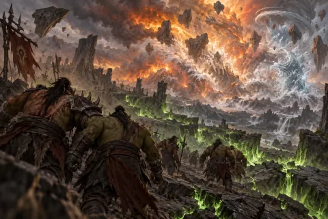 Chapter 4: The Final Counterattack of the Elements that Guarded the World — This is an AI-generated illustration reconstructed based on public materials. It is not an official image.