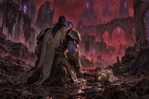 Chapter 7: Shattrath, a Night Without Light — This is an AI-generated illustration reconstructed based on public materials. It is not an official image.