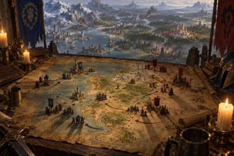 Chapter 8: The Scale of War Seen When Spreading the Map — This is an AI-generated illustration reconstructed based on public materials. It is not an official image.