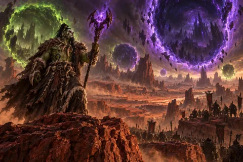 Chapter 2 · The Remaining Clans Gathered Under Ner'zhul — This is an AI-generated illustration reconstructed based on public materials. It is not an official image.
