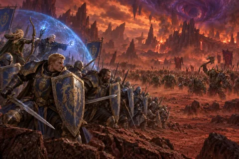 Chapter 5 · The Alliance Entered the Enemy's World — This is an AI-generated illustration reconstructed based on public materials. It is not an official image.