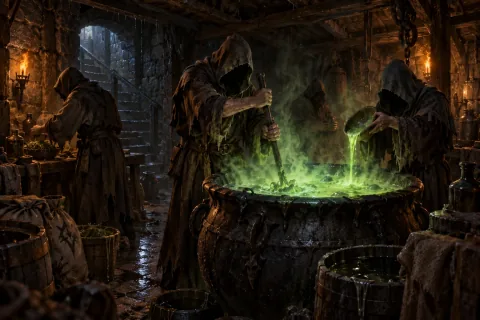 Chapter 4 · The Promises Received by the Damned — This is an AI-generated illustration reconstructed based on public materials. It is not an official image.