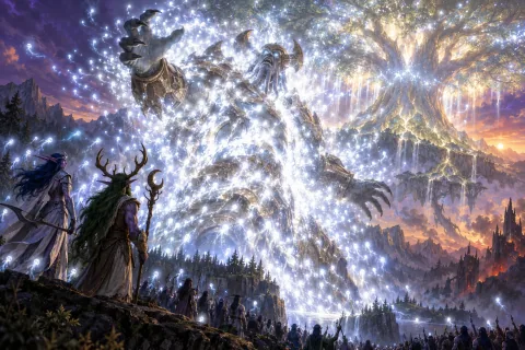 Chapter 13 · The Giant Swallowed by the Smallest Lights — This is an AI-generated illustration reconstructed based on public materials. It is not an official image.