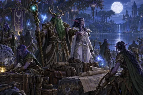 Chapter 8 · From Moonglade to the Sea — This is an AI-generated illustration reconstructed based on public materials. It is not an official image.