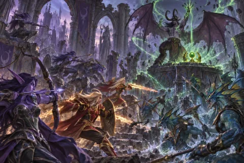 Chapter 13 · The Spell Halted in Dalaran — This is an AI-generated illustration reconstructed based on public materials. It is not an official image.