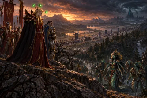 Chapter 6 · The Order to Fight and the Departing Troops — This is an AI-generated illustration reconstructed based on public materials. It is not an official image.