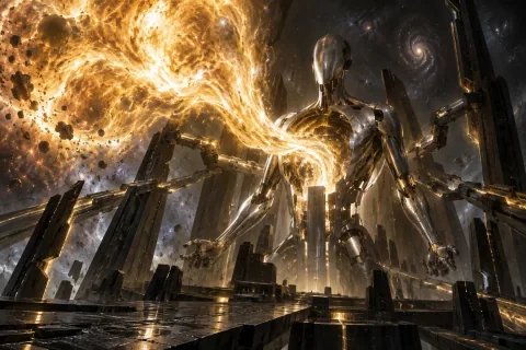 Chapter 2: Giving Bodies to Those Who Ate Stars — This is an AI-generated illustration reconstructed based on public materials. It is not an official image.