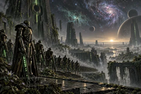 Chapter 7 · The Galaxy Left by Those Who Slept — This is an AI-generated illustration reconstructed based on public materials. It is not an official image.