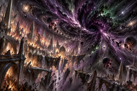 Chapter 5 · A Wound Opened in the Galaxy — This is an AI-generated illustration reconstructed based on public materials. It is not an official image.