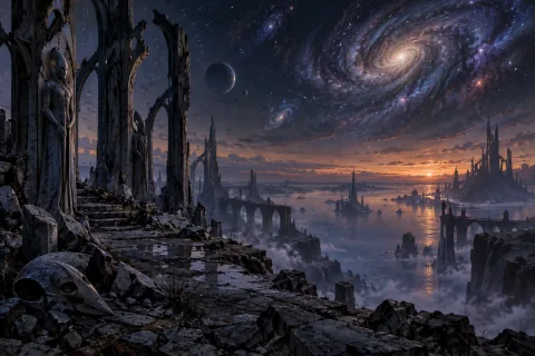 Chapter 8 · Behind the Civilization That Dreamed of Eternity — This is an AI-generated illustration reconstructed based on public materials. It is not an official image.