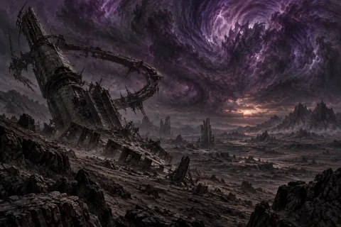 1. A Civilization Where the Paths Have Vanished — This is an AI-generated illustration reconstructed based on public materials. It is not an official image.