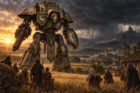6. The Throne of Steel and the Price of Protection — This is an AI-generated illustration reconstructed based on public materials. It is not an official image.