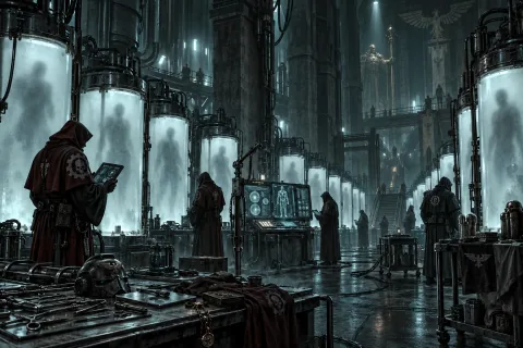 Chapter 1: What the Emperor's Laboratories Demanded — This is an AI-generated illustration reconstructed based on public materials. It is not an official image.