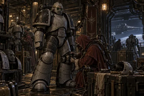 Chapter 4: The Next Destination Indicated by Armor — This is an AI-generated illustration reconstructed based on public materials. It is not an official image.