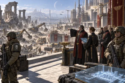 Chapter 7 · An Imperium Extending Beyond the Army — This is an AI-generated illustration reconstructed based on public materials. It is not an official image.