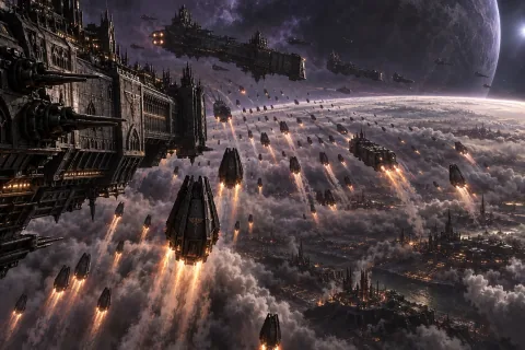 Chapter 1 · The Facade of a War Where Four Legions Gathered — This is an AI-generated illustration reconstructed based on public materials. It is not an official image.