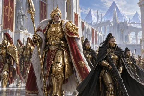 Chapter 4 · Golden Armor and Human Footsteps — This is an AI-generated illustration reconstructed based on public materials. It is not an official image.